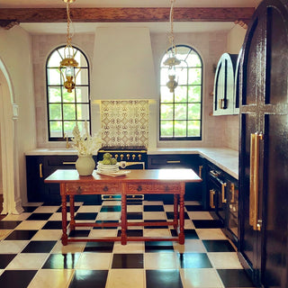 Spanish dollhouse kitchen